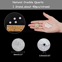 Natural Crackle Quartz Beads Strands&nbsp;G-AR0001-87