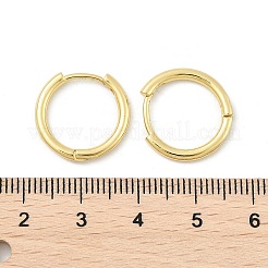 真鍮huggieフープピアス  リング  18KGP本金メッキ  16x17x2mm  ピン：1mm&nbsp;X-KK-D160-55G