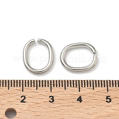 Tarnish Resistant 201 Stainless Steel Open Jump Rings&nbsp;STAS-M008-01