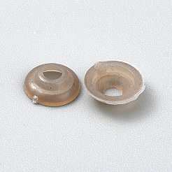 プラスチック製の目のワッシャー  キャメル  9x3mm  穴：3mm&nbsp;DIY-TAC0020-62