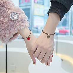 100Pcs 5 Colors Waxed Polyester Cord Bracelets Making&nbsp;BJEW-DR00002