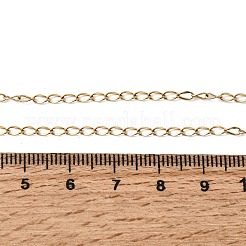 2MM Women's 304 Stainless Steel Twisted Chain Necklaces&nbsp;NJEW-A067-02G