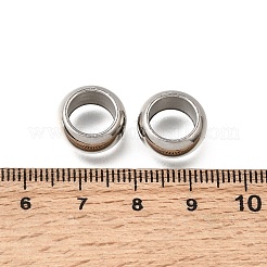 304 Stainless Steel Large Hole Beads&nbsp;STAS-H263-01P-04