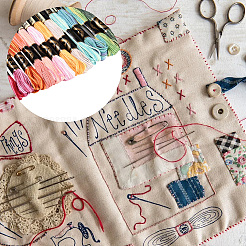 6層ポリエステル刺繍フロス  クロスステッチの糸  セグメント染めグラデーションカラー/クリスマス/秋カラーシリーズ  カラフル  0.5~1mm  約8.75ヤード（8m）/バンドル  12束/セット&nbsp;OCOR-WH20074-15C