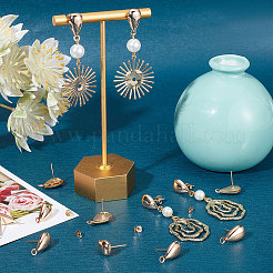 30Pcs Brass Stud Earring Findings&nbsp;KK-BBC0005-04