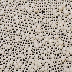 MIYUKIデリカビーズ小  シリンダー  日本製シードビーズ  15/0  （dbs0732)不透明なダーククリーム  1.1x1.3mm  穴：0.7mm  約175000個/袋  50 G /袋&nbsp;SEED-X0054-DBS0732