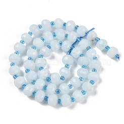Natural Dyed White Jade Beads Strands&nbsp;G-H057-A22-13