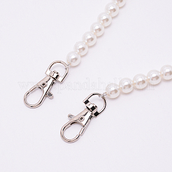 White Acrylic Round Beads Bag Handles&nbsp;FIND-TAC0006-23C-02