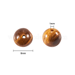 200個グレードabナチュラルタイガーアイラウンドビーズ  8mm  穴：1mm&nbsp;G-CJ0001-49