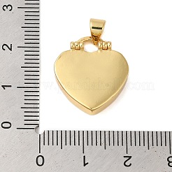 Rack Plating Brass & Clear Cubic Zirconia Pendants&nbsp;KK-S372-25G