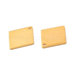 ステンレスペンダント201個  ひし形チャーム  24KGP本金メッキ  16x13x0.5mm  穴：1.2mm&nbsp;LS-STAS-P320-26G