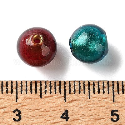 Handmade Gold Sand Lampwork Beads&nbsp;LA-Z001-01-1