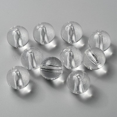 透明なアクリルビーズ  ラウンド  透明  サイズ：直径18mm  穴：2mm  約137個/500g&nbsp;PL530-1