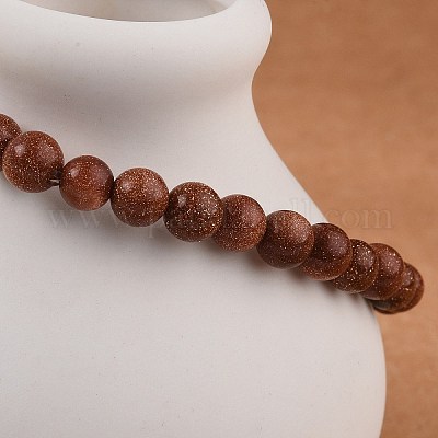 Synthetic Goldstone Bead Stretch Bracelets&nbsp;BJEW-K212-A-002-1