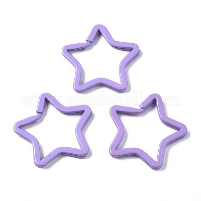 Spray Painted Iron Key Snap Hook Clasps for Keychains&nbsp;KEYC-S255-002-1