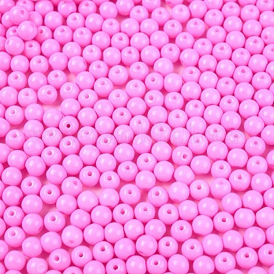 Opaque Baking Paint Glass Beads&nbsp;DGLA-T004-02I-1