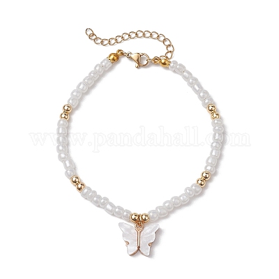 Wholesale Butterfly Alloy Acrylic Charm Bracelets