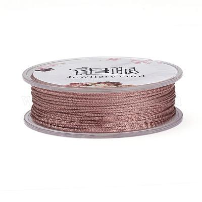 ポリエステルメタリック糸  鮭色  1mm  約32.8ヤード（30m）/ロール&nbsp;OCOR-G006-02-1.0mm-45-1