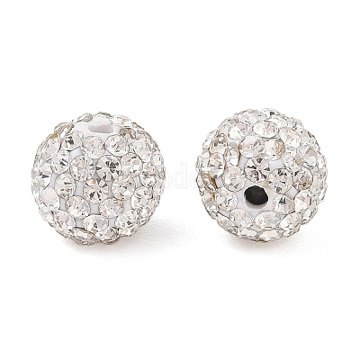 Polymer Clay Rhinestone Beads&nbsp;RB-N006-70-1