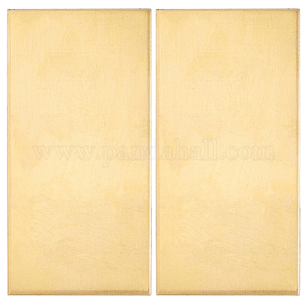 2Pcs Brass Sheet&nbsp;KK-SP0002-57C-1