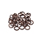 Iron Open Jump Rings, Red Copper, 3x0.5mm
