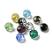Electroplate Glass Beads, Rondelle, Mixed Color, 6x4mm, Hole: 1.4mm, 100pcs/bag