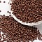 6/0 Glass Seed Beads, Grade A, Round, Opaque Colours, Coconut Brown, 3.6~4.0mm, Hole: 1.2mm, about 5000pcs/pound