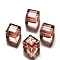 K9 Glass, Imitation Austrian Crystal Beads, Grade AAA, Faceted, Cube, Light Salmon, 8x8x8mm(size within the error range of 0.5~1mm), Hole: 0.9~1.6mm