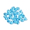 Transparent Glass Beads, Faceted, Heart, Deep Sky Blue, 10x10x7mm, Hole: 1~1.2mm