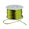 Nylon Satin Rattail Cords, Beading Threads for Bracelet Jewelry Making Chinese Knot Macrame Craft, Olive, 1mm, 100yards/roll