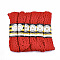 Polypropylene Fiber Ribbons, Wave Shape, Red, 7~8mm, 15yard/bundle, 6bundles/bag
