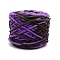 Soft Crocheting Polyester Yarn, Thick Knitting Yarn for Scarf, Bag, Cushion Making, Segment Dyed, Dark Orchid, 7mm
