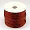 Nylon Satin Rattail Cords, Beading Threads for Bracelet Jewelry Making Chinese Knot Macrame Craft, Saddle Brown, 1.5mm, about 49.21 yards(45m)/roll
