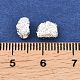 真鍮ビーズ  テクスチャ  ナゲット  銀  7x5x4.5mm  穴：1.4mm&nbsp;KK-H264-01S-3