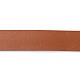 フラット片面模造レザーコード  ライチ模様  ブラウン  25x1.8mm  約1.09ヤード（1m）/ロール&nbsp;LC-WH0002-01E-1