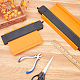 Abs定規セット  ソリッド測定用  ダークオレンジ  13.4x21.8~31.9x2.05cm  2個/セット&nbsp;TOOL-WH0019-97-4