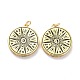 Brass Enamel Pendants&nbsp;X-KK-L188-34G-1