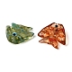 手作りランプワークビーズ  魚  ミックスカラー  22.5~23x20~21.5x7.5~8.5mm  穴：1.6mm&nbsp;LAMP-H073-01-2