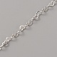 スターリングシルバーのハートリンクチェーン925個  ハンダ付け  銀  3.3x2.1x0.4mm&nbsp;STER-TAC0003-02S-01-1