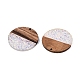 Epoxy Resin & Walnut Wood Pendants&nbsp;RESI-T057-10E-2