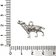Alloy Howling Wolf Pendants&nbsp;EJ1753-3