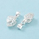 真鍮のアイスピックピンチベイル  銀  18.5mm  穴：5x4mm&nbsp;KK-H384-S-4