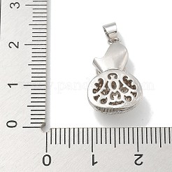 Rack Plating Brass Micro Pave Cubic Zirconia Pendants&nbsp;KK-L224-054P
