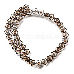Electroplated Transparent Glass Beads Strands&nbsp;GL-CBA98F0-09B
