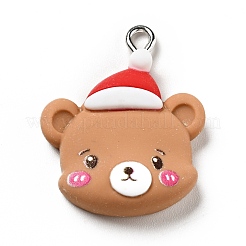 Christmas Opaque Resin Pendants&nbsp;RESI-G043-B08