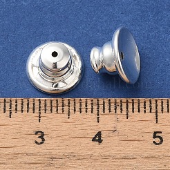 真鍮のスタッドピアスのパーツ  カドミウムフリー＆鉛フリー  ラウンド  銀  10x7mm  穴：1mm&nbsp;FIND-Z039-10B-S