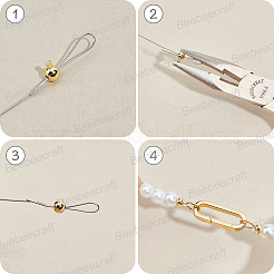 100Pcs Brass Crimp Beads&nbsp;KK-BBC0027-28