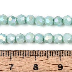 Anti-Tarnish Electroplate Glass Beads Strands&nbsp;EGLA-T021-4mm-15-08