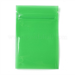 透明な再封可能なプラスチック袋  保存袋  セルフシールバッグ  トップシール  長方形  グリーン  12x8x0.15cm  片側の厚さ：3.1ミル（0.08mm）&nbsp;OPP-B002-A01