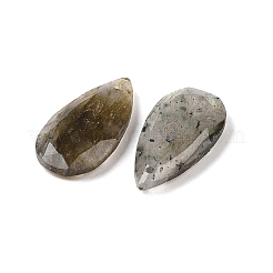 天然石ラブラドライトペンダント  ファセットティアドロップチャーム  24.5x13x4mm  穴：1mm&nbsp;G-M440-01F